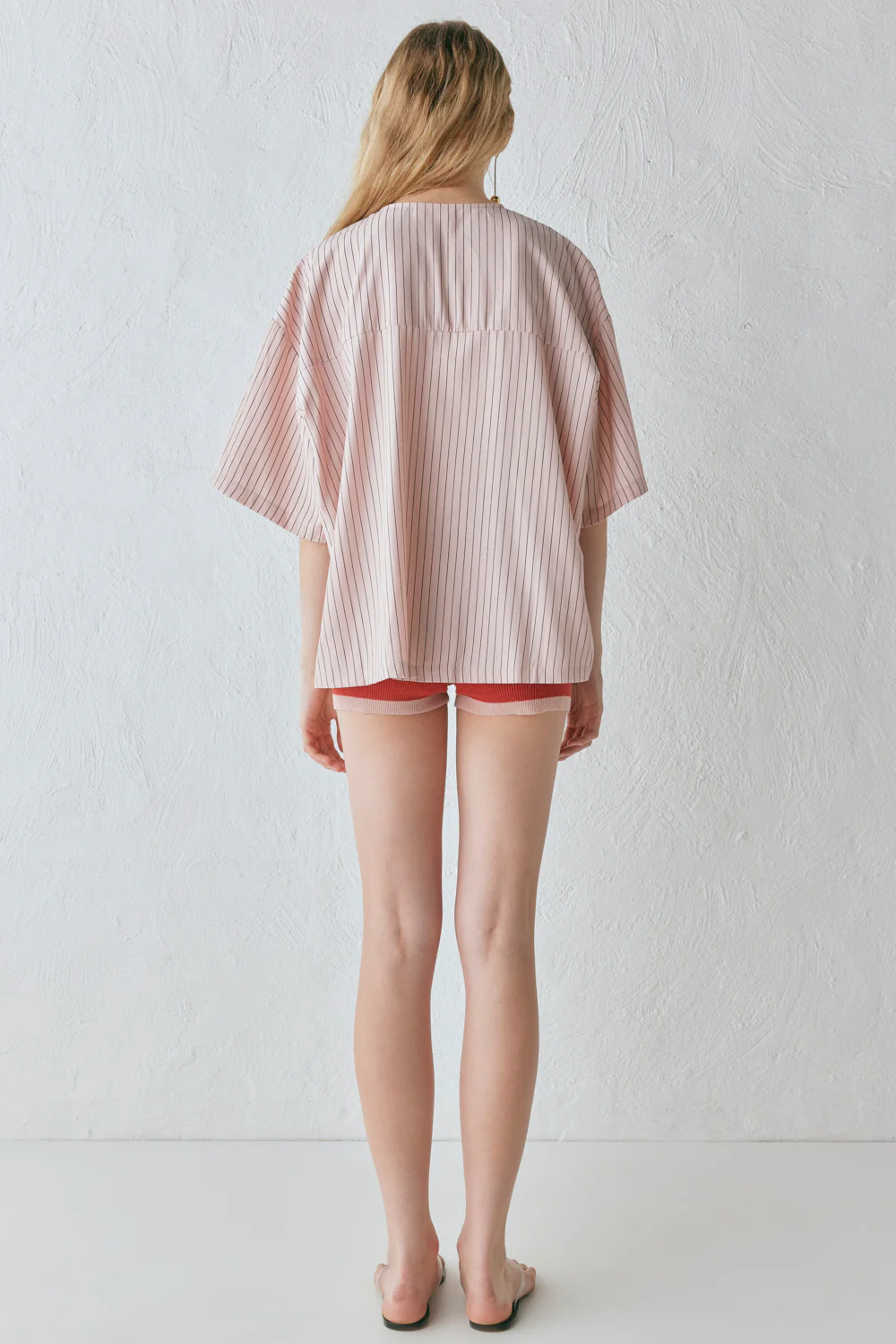 Naomi Smock Top Pink Stripe