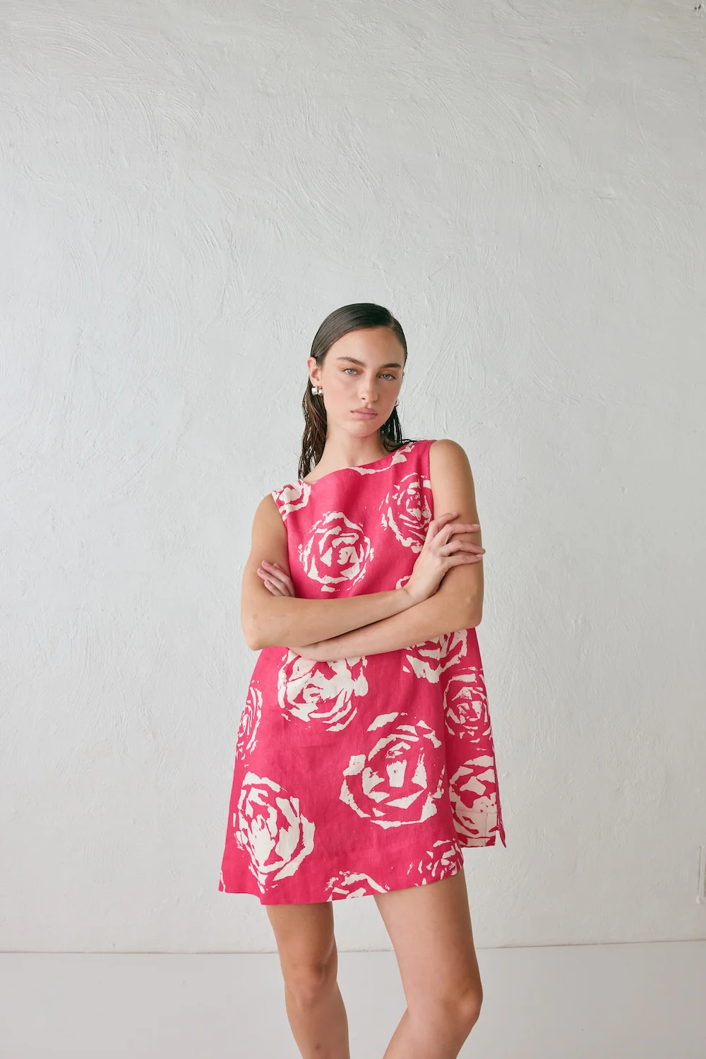 Aftersun Linen Mini Dess Rosa