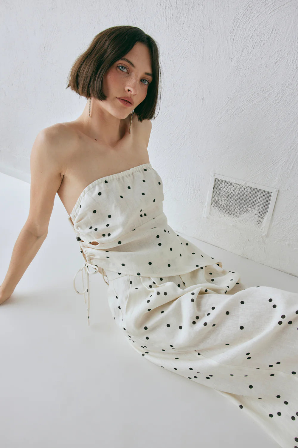 Sunrays Linen Top Dot