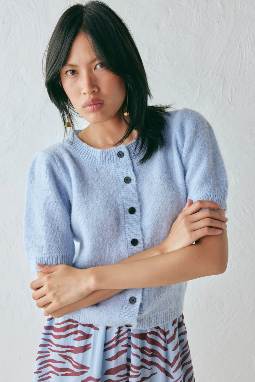 Tess Knit Top Sky