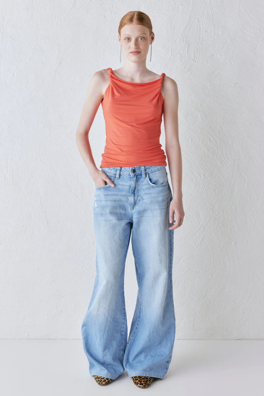 Camelia Top Coral