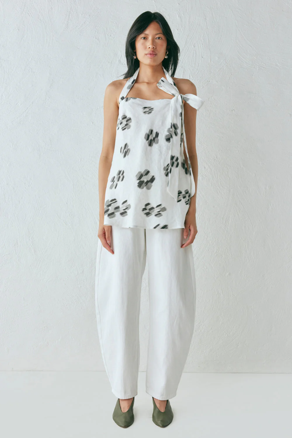 Nava Linen Top Flor