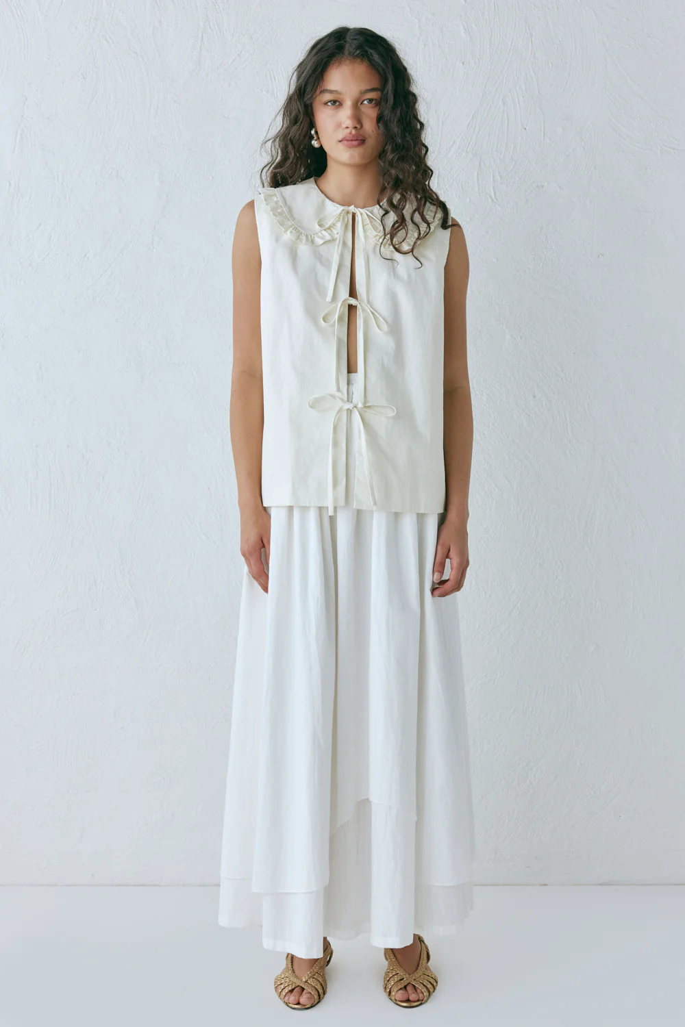Indira Smock Top Cream