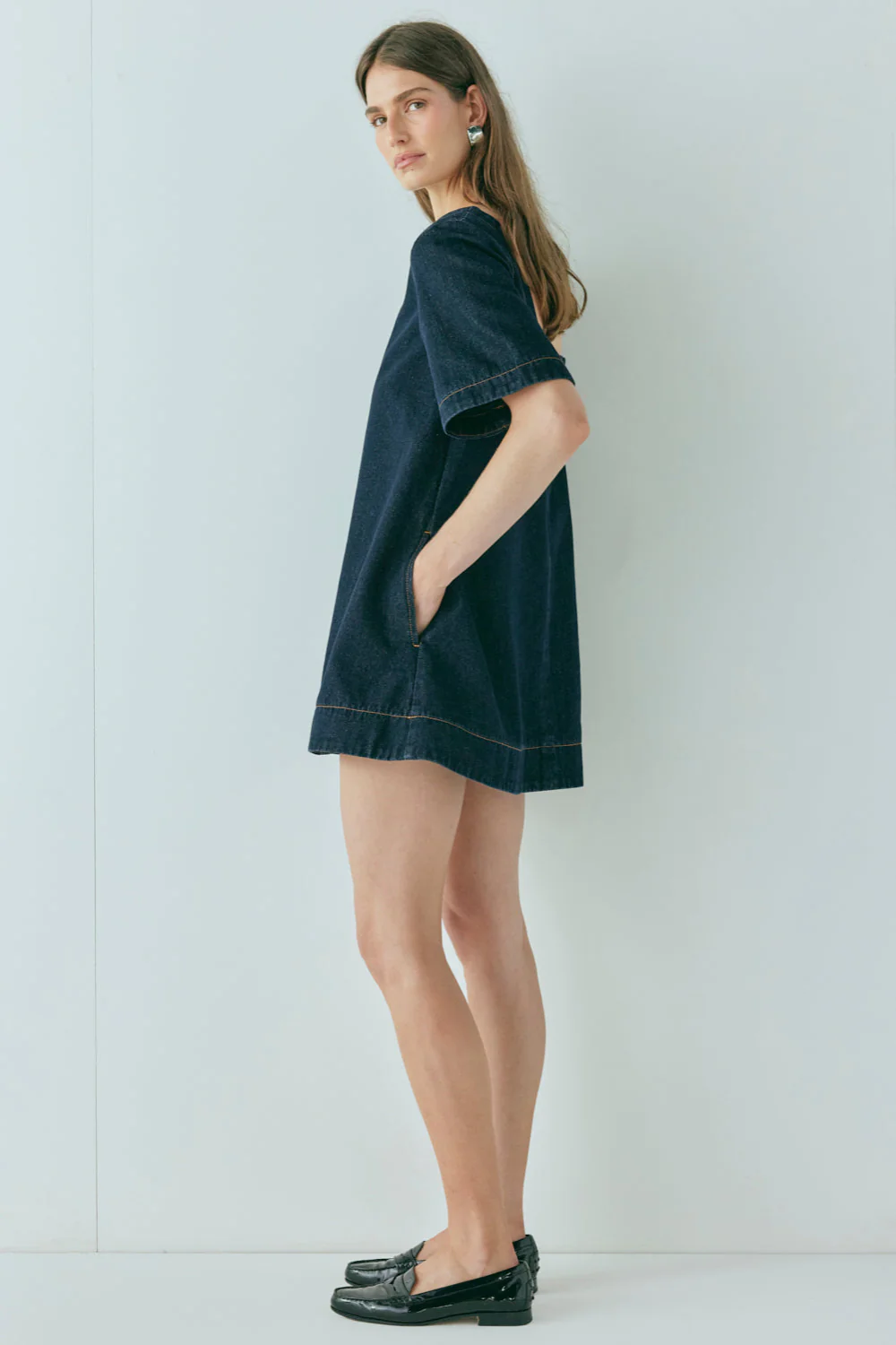 Peyton Denim Mini Dress Indigo