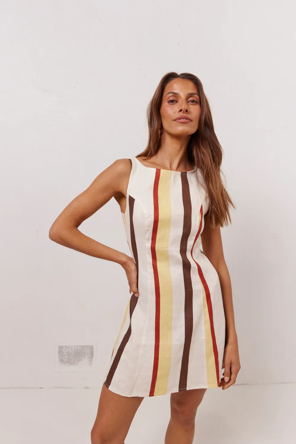 Chloe Linen Mini Dress Ace
