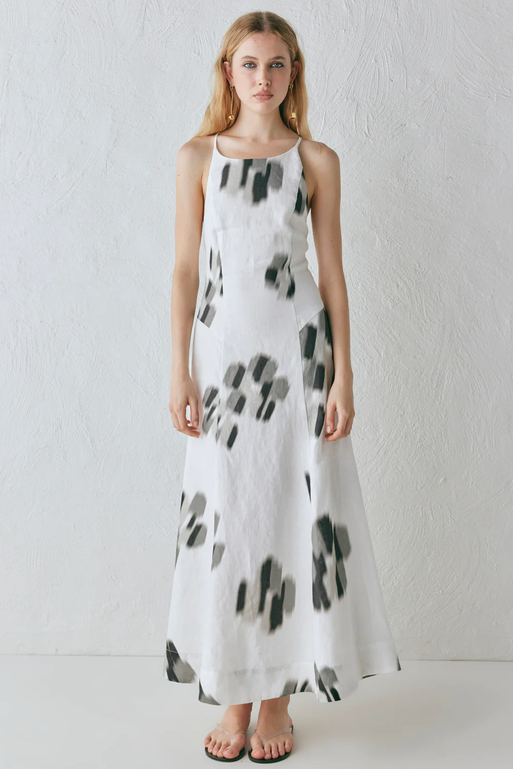 Stef Linen Maxi Dress Flor