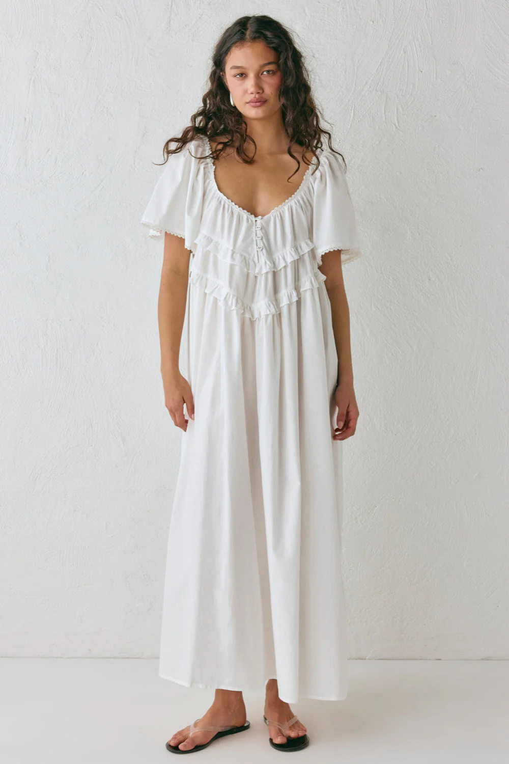 La Prairie Smock Midi Dress White