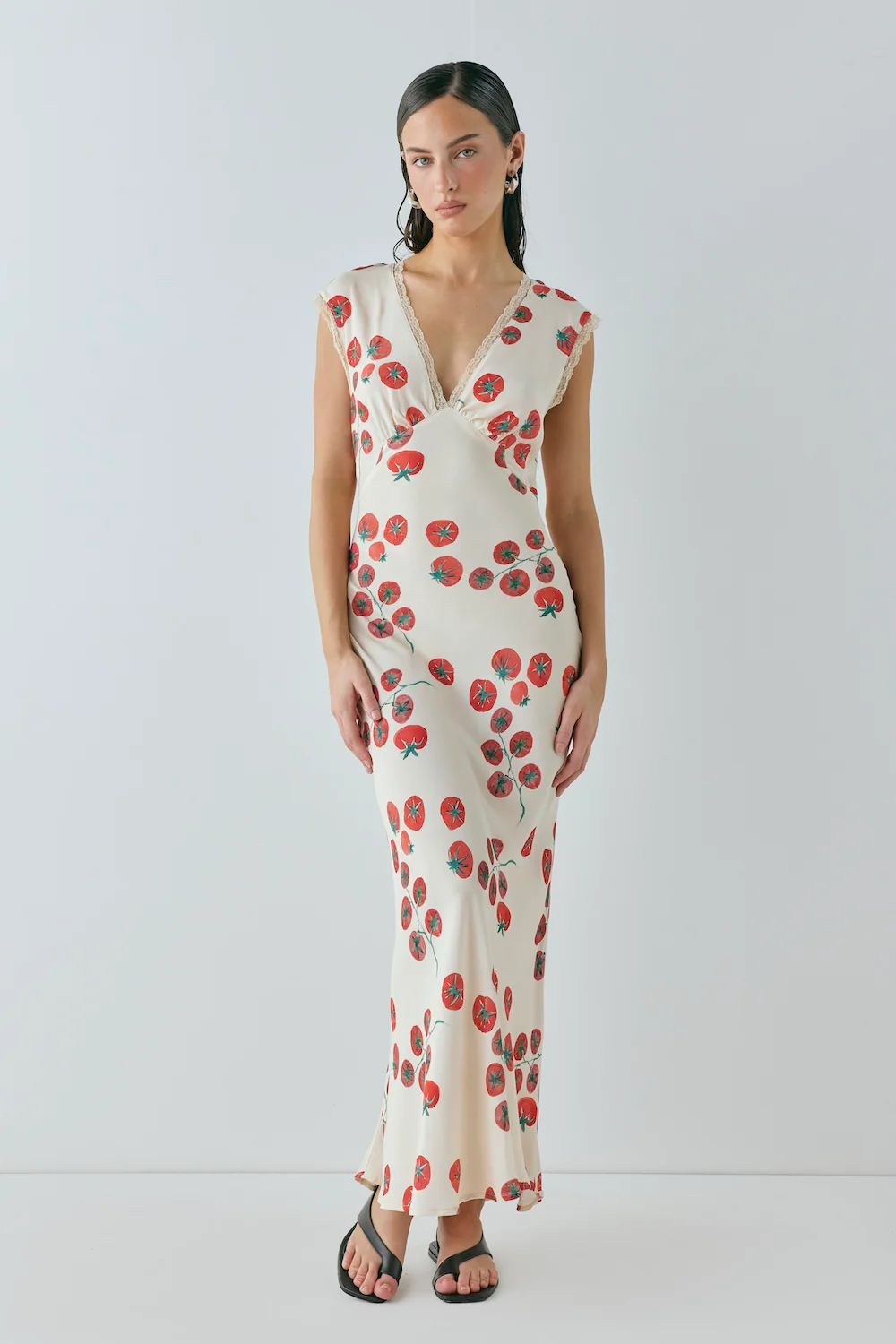 Vintage Lover Bias Cut Maxi Dress Roma